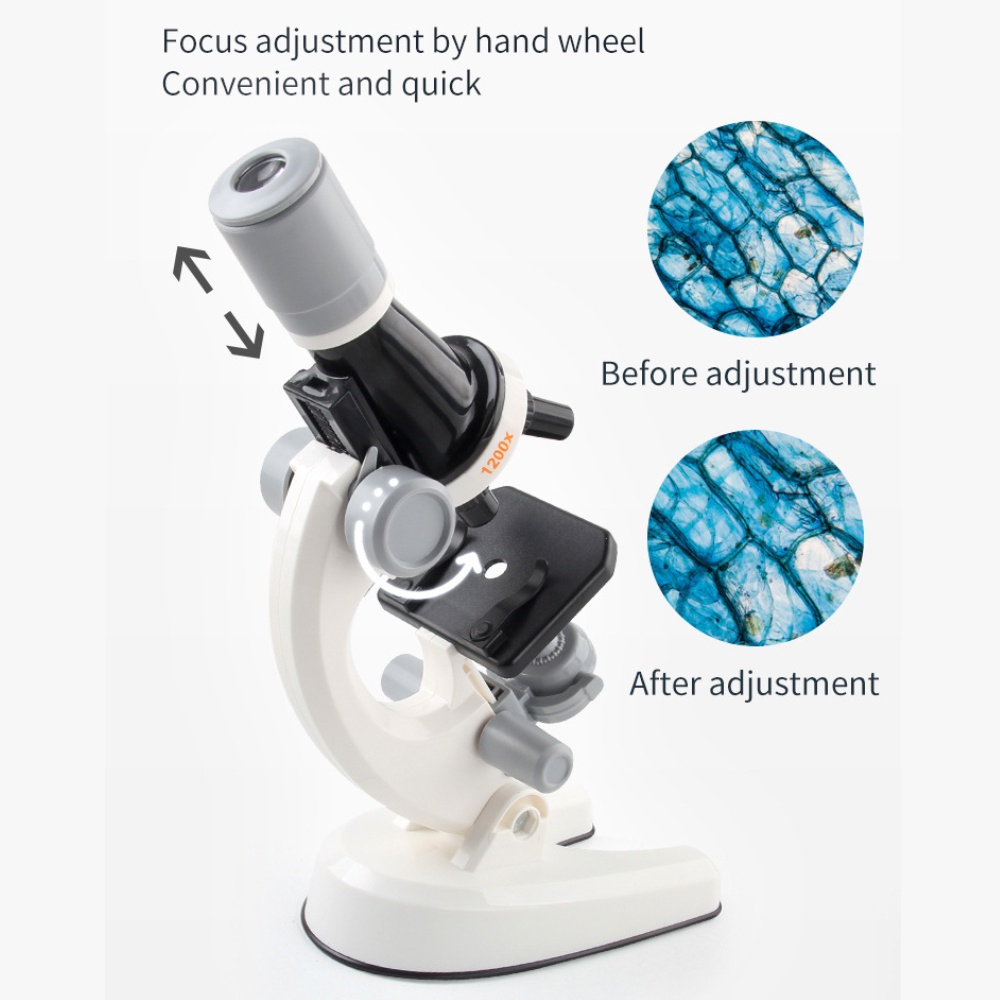 กล้องจุลทรรศน์-อุปกรณ์เยอะสุด-กล้องจุลทรรศน์สำหรับเด็ก-กำลังขยาย-1200-เท่า-ยึดโทรศัพท์