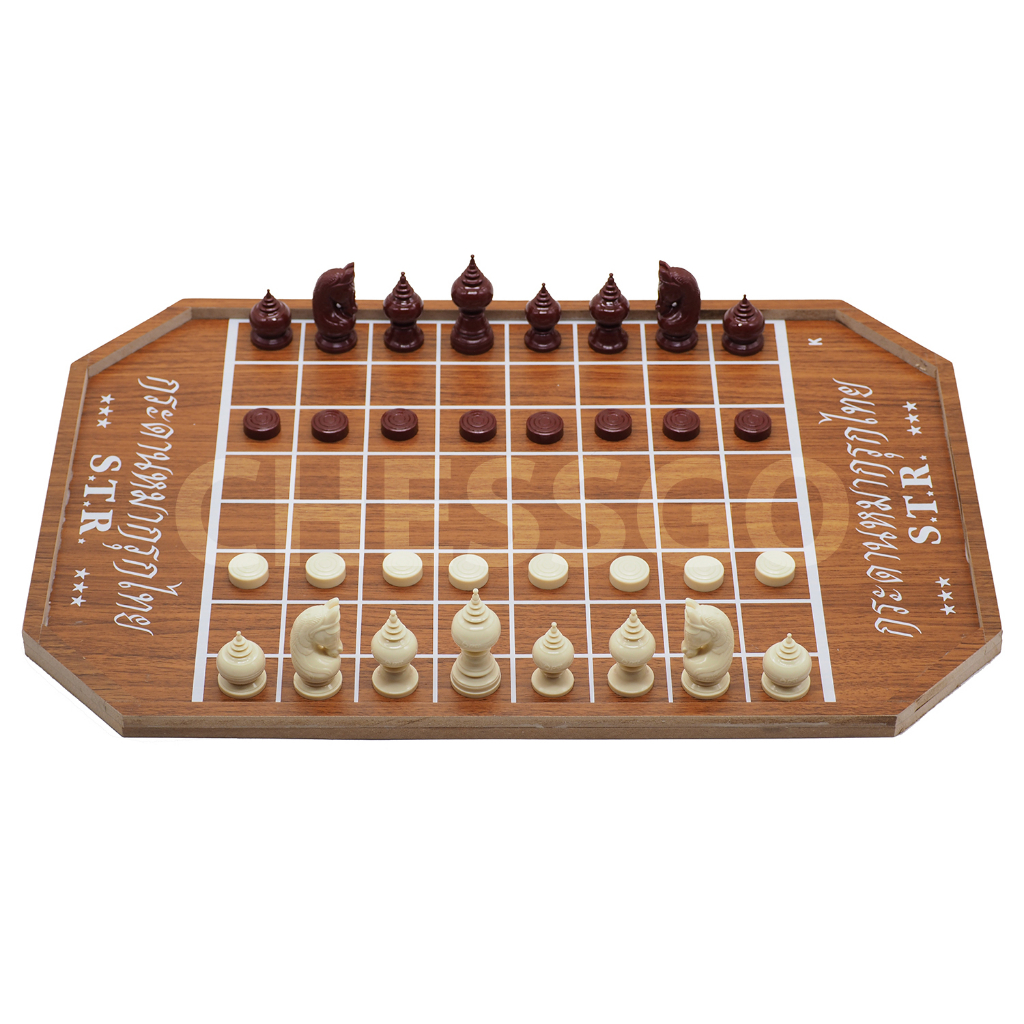 [Super_Chess] ชุดหมากรุกไทย(กระดานไม้อัดSTR+ตัวหมากรุก ปตท) | Shopee ...