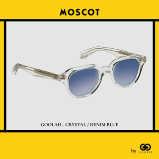 MOSCOT แว่นกันแดด มอสคอต รุ่น GOOLAH สีกรอบ CRYSTAL สีเลนส์ DENIM BLUE ไซซ์ 50 ของแท้ มีประกัน