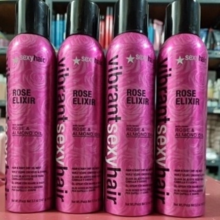 Sexyhair Rose Elixir -Hair &body dry oil mist 165ml เป้นทรีตเม้นท์ในรุปแบบสเปรย์ออย กลิ่นหอมมากกกกก ส่วนผสมของกุหลาบช่วย