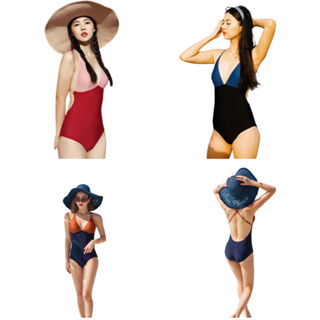 รหัส 2020 ชุดว่ายน้ำวันพีซ แฟชั่นฤดูร้อน สำหรับผู้หญิง ชุดว่ายน้ำวันพีทเกาหลี ส่งทันทีจากไทย