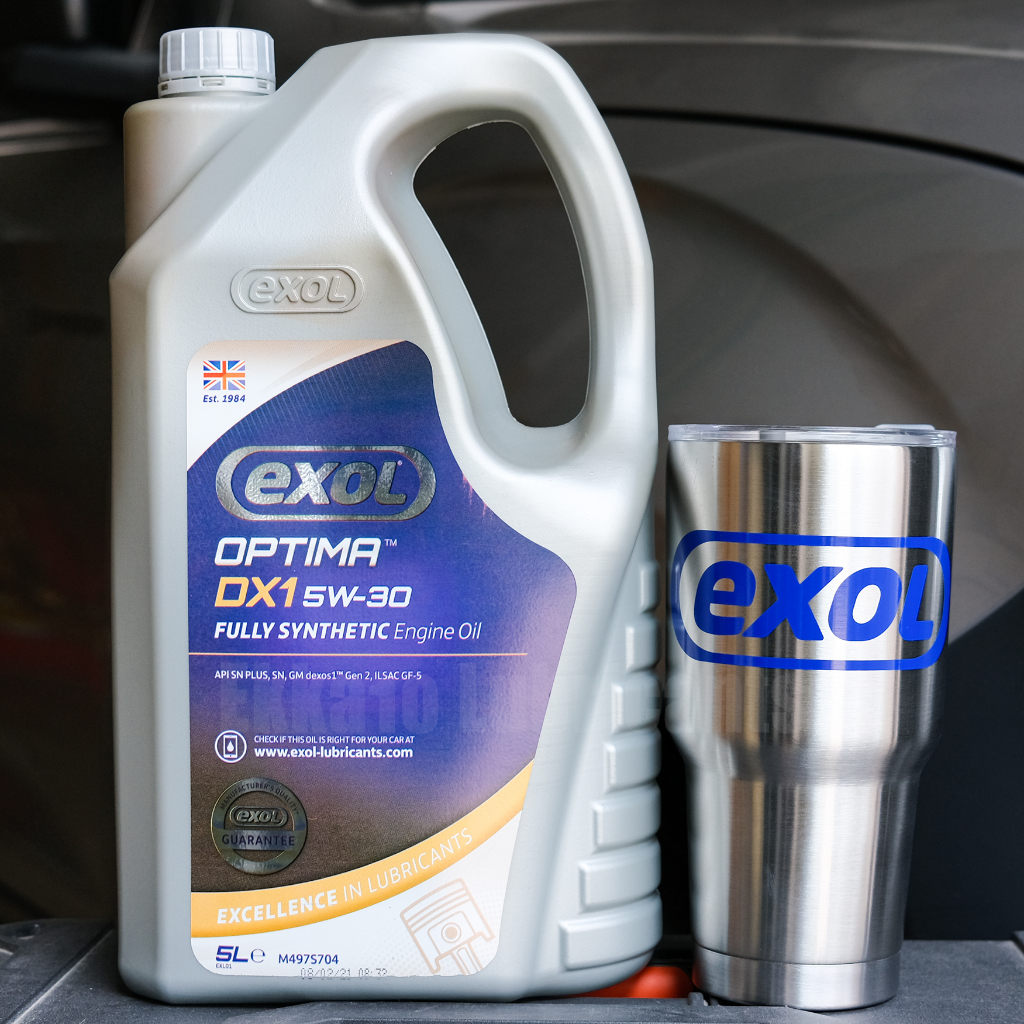 [มีของแถม] Exol Optima DX1 5W30 5 ลิตร น้ำมันเครื่องสังเคราะห์แท้เบนซิน ...