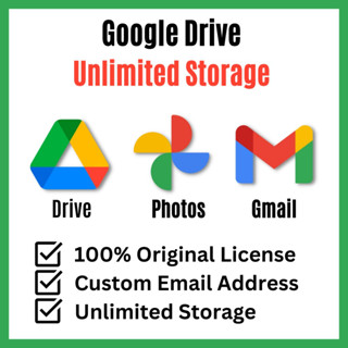 สินค้า Google Drive Google Photos Unlimited Storage not Team / Shared Drive