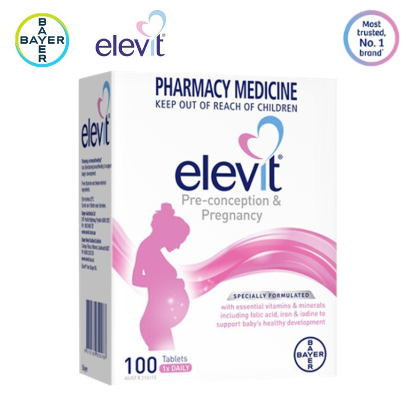 Elevit pregnancy multivitamin 100 เม็ด ⭐️Exp.07/2024 (กล่องใหม่ ของแท้ ...