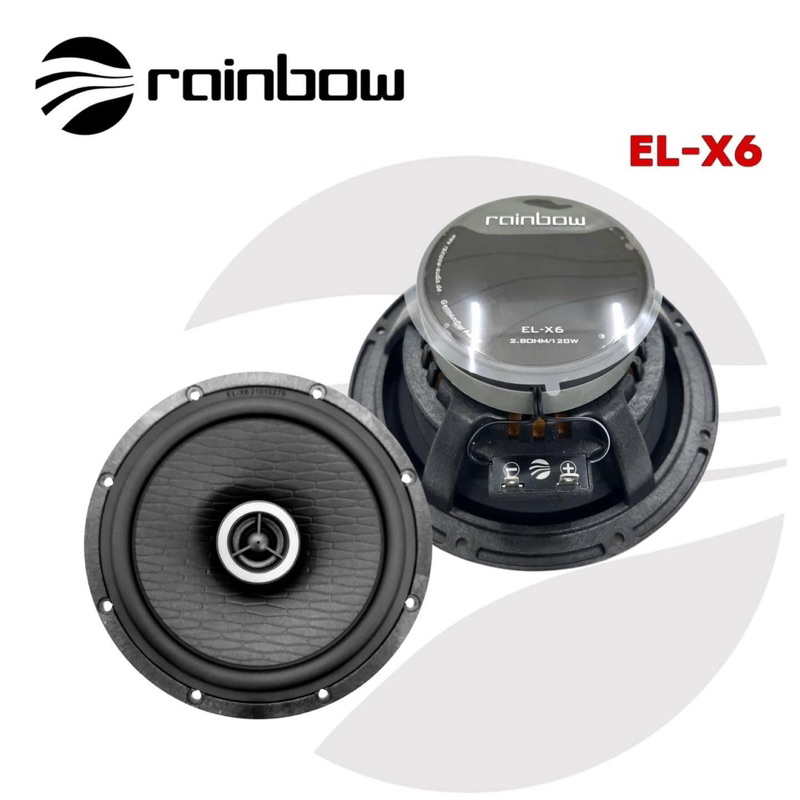 ลำโพงแกนร่วม-2-ทาง-ขนาด-6-5-นิ้ว-rainbow-car-audio-รุ่น-el-x6p