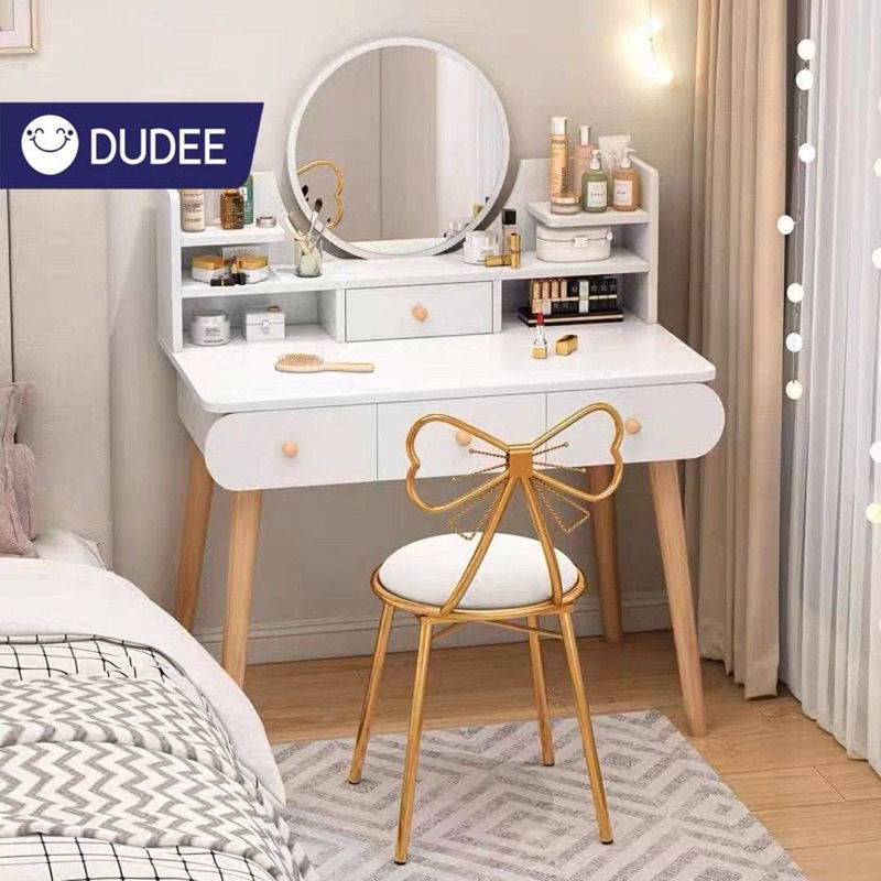 dudee-โต๊ะเครื่องแป้งสไตล์เกาหลี-รูปทรงสวยงามกำลังเป็นที่นิยม