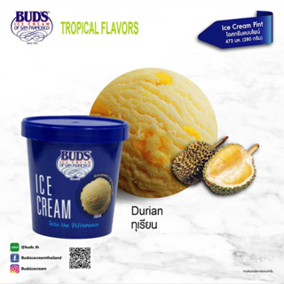 BUDS Ice Cream Durian 473 ml (280g)