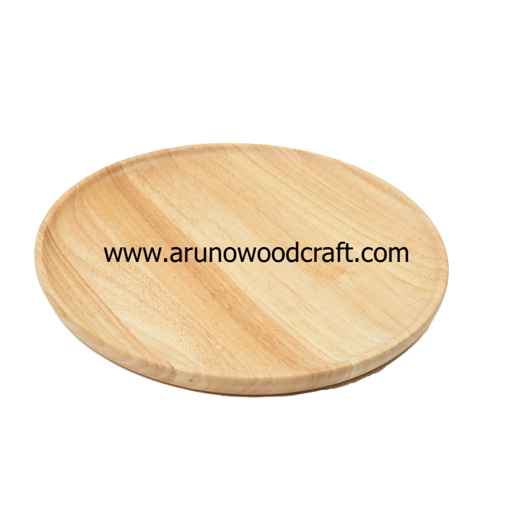 จานกลมไม้ยางพารา-l-rubber-wood-round-plate