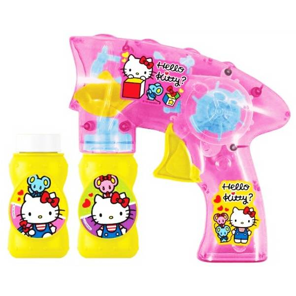 (ฉลอง 5.5 ลดเหลือ 85 บาท!!) ปืนเป่าฟอง Hello Kitty+น้ำยา 2 ขวด มีไฟ 19 ...