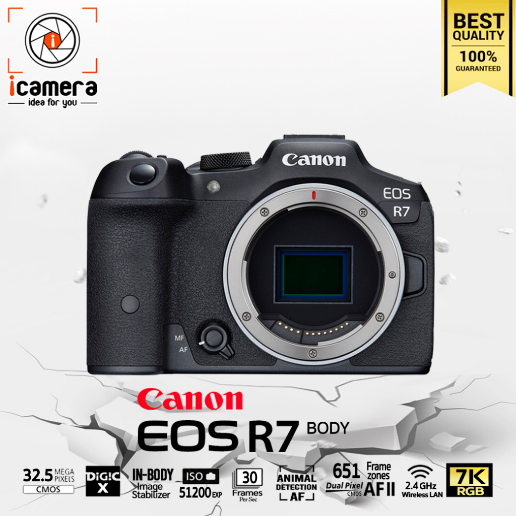 Canon Camera EOS R7 Body - รับประกันร้าน icamera gadgets 1ปี | Shopee ...