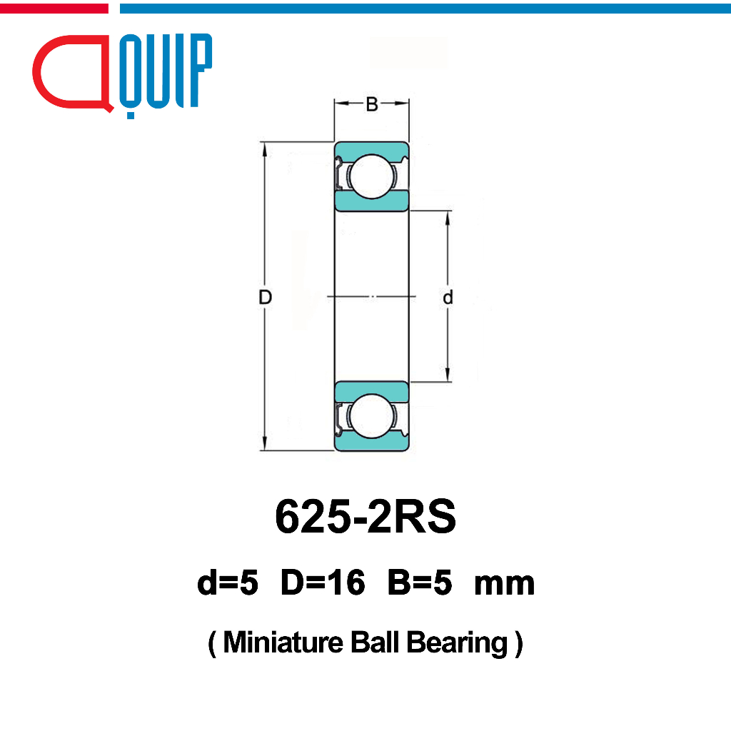 625-2rs-sbc-ตลับลูกปืนเม็ดกลมร่องลึก-ฝายาง-2-ข้าง-ขนาด-5x16x5-มม-miniature-ball-bearing-625-2rs-625rs