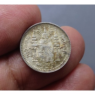 เหรียญเฟื้องหนึ่ง แท้ 💯%เนื้อเงิน เหรียญโบราณ สมัย ร.5 รศ.126 พระบรมรูป-ตราแผ่นดิน รัชกาลที่5 #เหรียญ หายาก #เงิน#​โบราณ