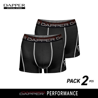 DAPPER กางเกงชั้นในชาย Dapper Performance ทรง Boxer Briefs สีดำ UB2B1008E [PACK 2 ชิ้น]