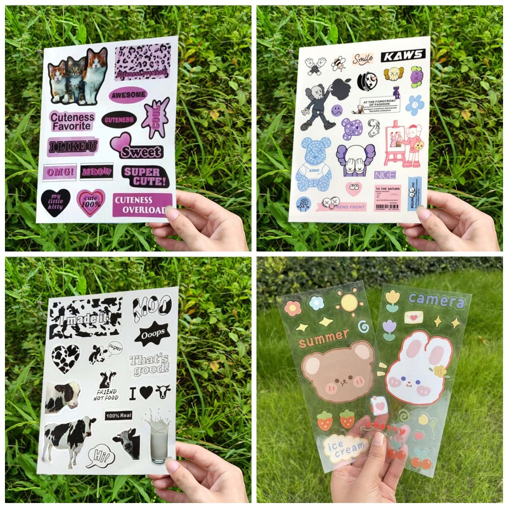 พร้อมส่ง-สติกเกอร์-ไดคัท-sticker-เกาหลี-ติดเคส-สติกเกอร์ติดแน่น-สติกเกอร์โน๊ตบุ๊ค-สติกเกอร์ตกแต่ง-สติกเกอร์-กันน้ำ