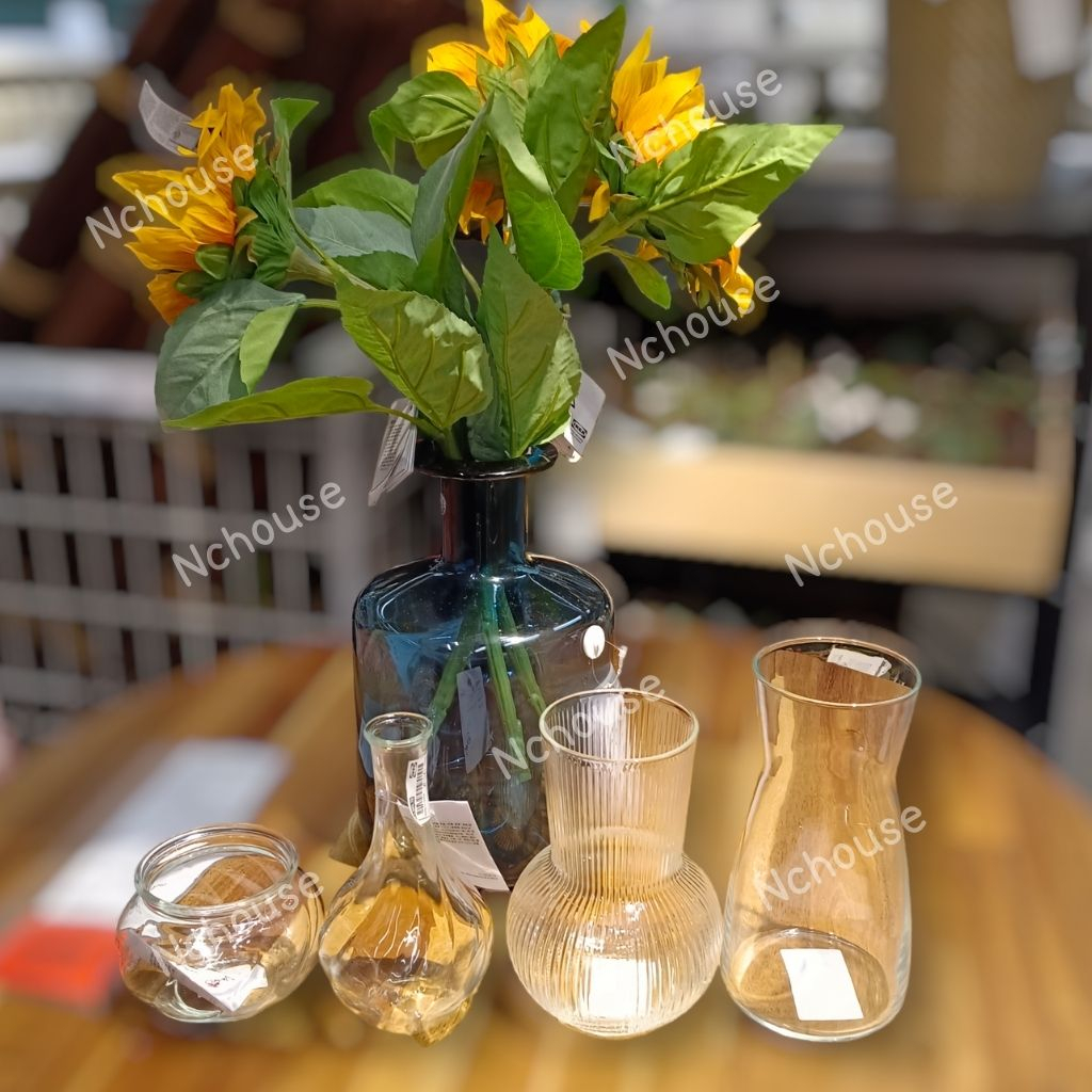 ภาพสินค้าแจกันแก้วใส แจกันดอกไม้ แจกัน แจกันทรงมินิมอล เหยือกน้ำ เหยือกแก้ว แจกันแก้ว แจกันใส แต่งบ้าน จากร้าน nc.house บน Shopee ภาพที่ 2