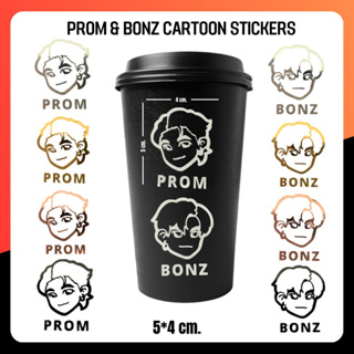 Prom & Bonz Cartoon Stickers