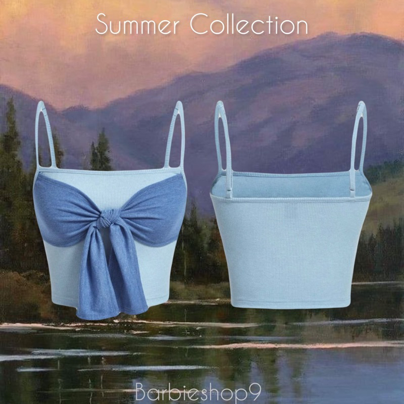 summer-collection-สายเดี่ยว-เสื้อกล้าม-ชุดไปทะเล-ครอปสุดน่ารัก