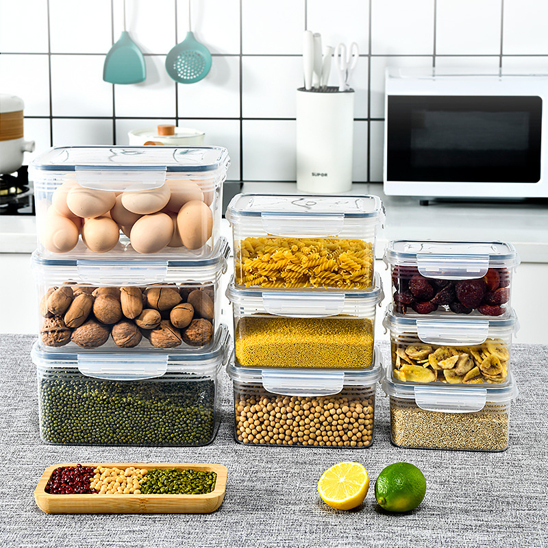 kodaira-กล่องเก็บตะกร้าระบายน้ำกล่องเก็บผักผลไม้ใสสำหรับอุปกรณ์ในครัว