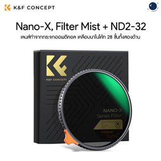 ภาพหน้าปกสินค้าK&F Nano-X, Filter 49-82mm Black Diffusion (Mist) 1/4 and ND2-ND32 (1-5 Stop) Variable ND ประกันศูนย์ไทย 2 ปี ที่เกี่ยวข้อง
