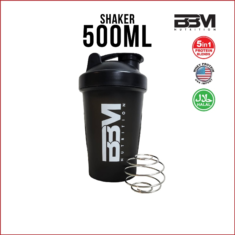 แก้วเชคเกอร์-bbm-nutrition-shaker-เชคเกอร์-มีสีดำ-มีสีขาว-แก้วเวย์โปรตีน-แก้วน้ำ-ขนาด-500ml