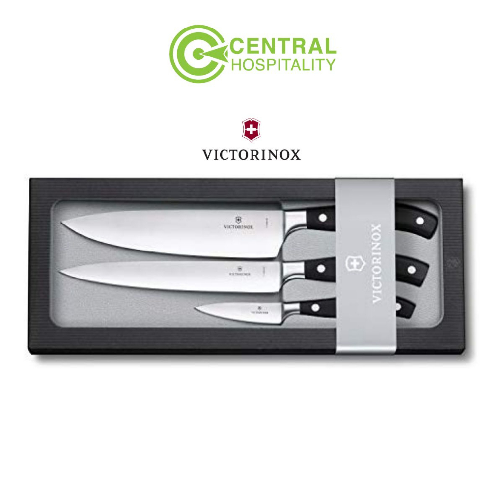 Victorinox Chef's Knife set 3 Pieces, Paring, Carving & Chef's Knife