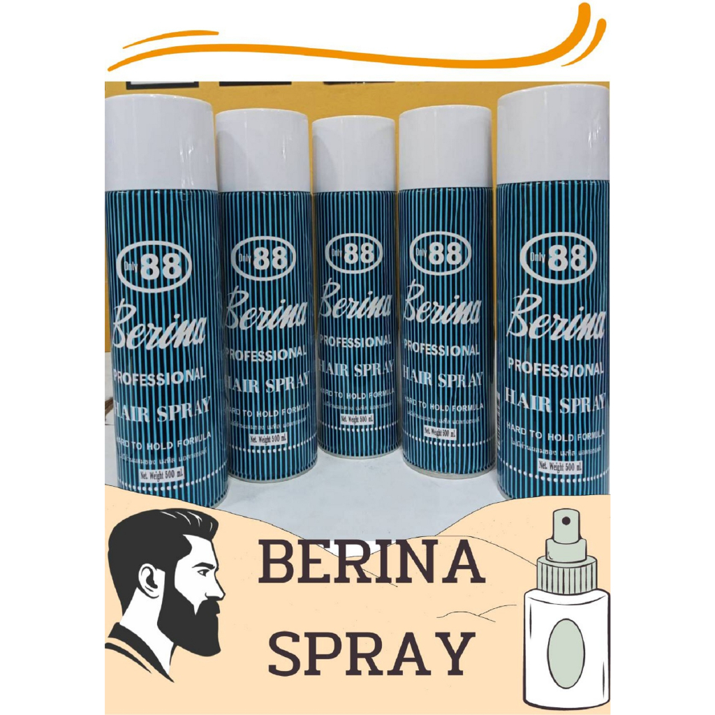 สเปรย์ฝุ่นเบอริน่า-แข็งพิเศษ-ออนลี่-88-สเปรย์จัดแต่งทรงผม-400-ml-berina-hair-spray-only-88