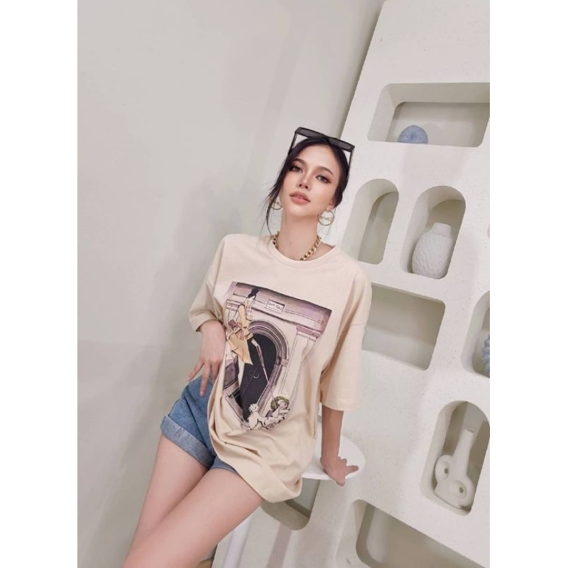 cotton-candy-เสื้อยืด-lady-and-dog