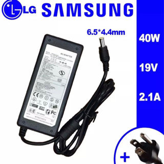 Samsung อะแดปเตอร์แล็ปท็อป 40W 19V 2.1A หัวขนาด 6.5*4.4 มม. เข้ากันได้กับ E1948S E1948SX E2242C