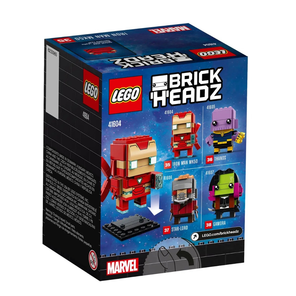 lego-brickheadz-41604-iron-man-mk50-เลโก้ใหม่-ของแท้-กล่องสวย-พร้อมส่ง