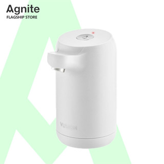 Agnite เครื่องกดน้ำอัตโนมัติ ที่กดน้ำดื่มจากถัง ที่ปั้มน้ำดื่ม ความจุแบต 1200 mAh หัวชาร์จ USB พกพาง่าย Automatic Water