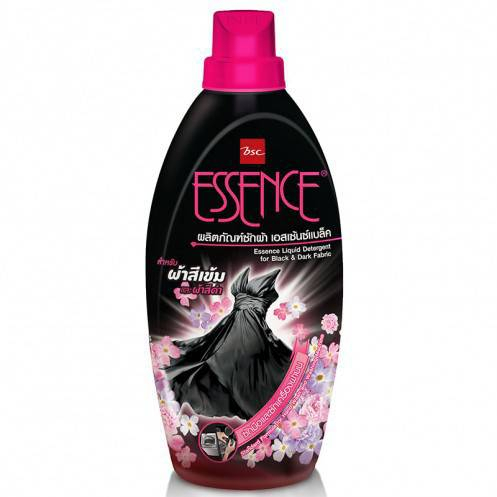 น้ำยาซักผ้าเอสเซ้นซ์-แบล็ค-สำหรับผ้าสีเข้มและผ้าสีดำ-1-ขวดessence-black-liquid-detergent-for-black-amp-dark-fabric-900ml