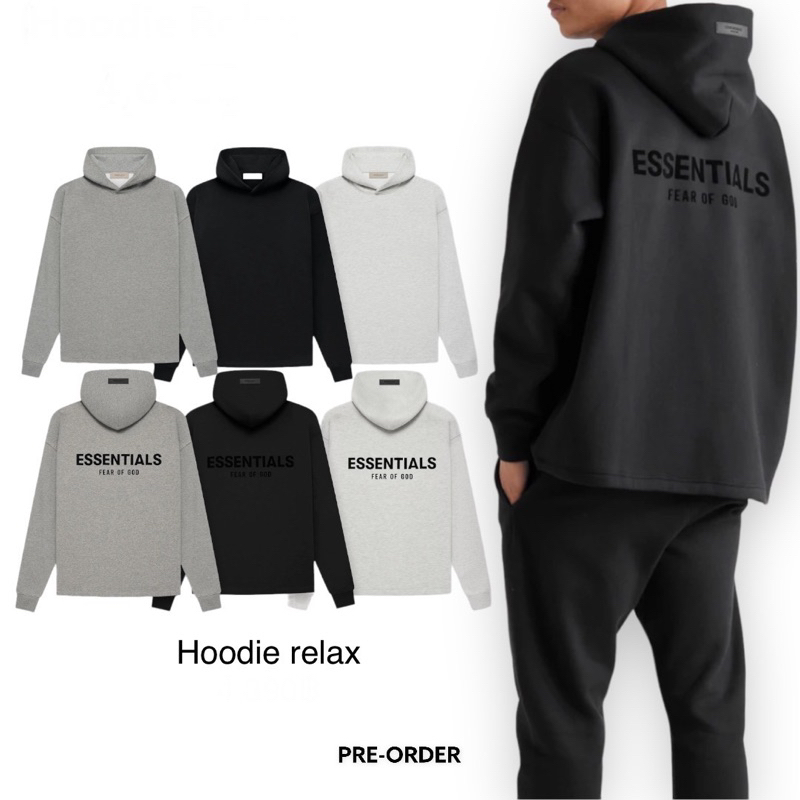 เสื้อฮู้ด Essentials hoodie | Shopee Thailand