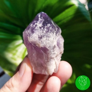 ผลึกอีเลสเทียวอเมทิสต์​ควอตซ์ (Elestial Amethyst Point from Brazil)​