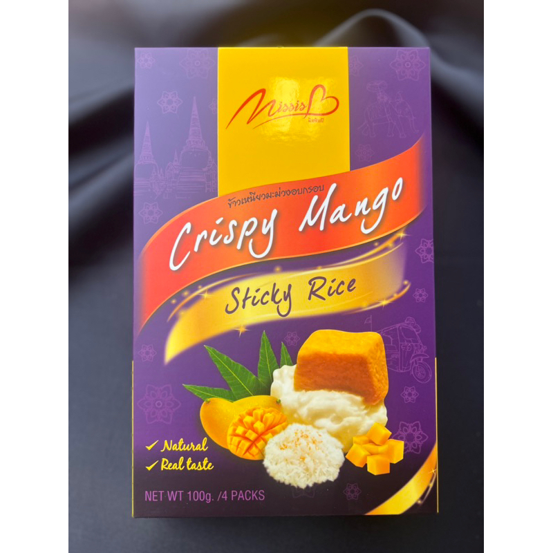 ข้าวเหนียวมะม่วงฟรีซดราย 100g MissisB / Crispy Mango Sticky Rice ...