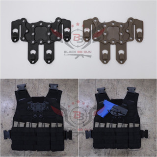 Black Hawk Molle Plate (เพลทรังผึ้ง) (เพลทร้อยเสื้อเกราะ) (Molle Plate)  ● คุณสมบัติ : 1. เพลทติดเสื้อเวส สำหรับใช้ติดซอ