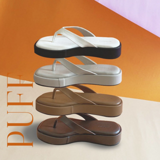 ภาพหน้าปกสินค้าPuff Sandals รองเท้าเเตะส้นหนา Platformed Sandals ซึ่งคุณอาจชอบสินค้านี้