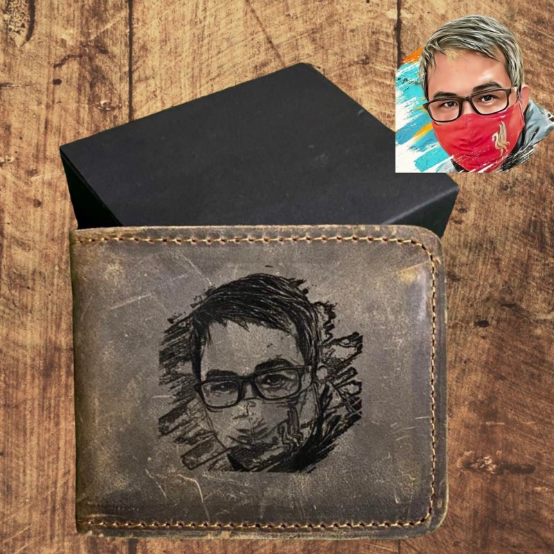 กระเป๋าสตางค์-หนังแท้-เลเซอร์รูปถ่ายฟรี-leather-wallet