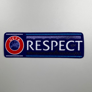 อาร์ม ติดเสื้อฟุตบอล Respect  แบบกัมมะหยี่ ติดเสื้อ แชมเปี้ยนลีค ยูโรป้า ยูโร Patch  ของอยู่ไทย มีสตอคพร้อมส่ง