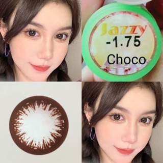 คอนแทคเลนส์ รุ่น Jazzy Choco/สีchoco มีค่าสายตา (0.00)-(-10.00) เปลี่ยนแทนทุกเดือน