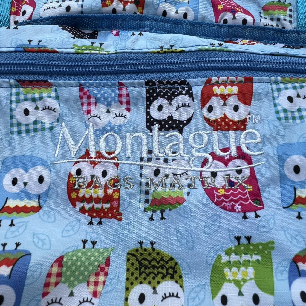 montague-bags-matrix-กระเป๋าผ้าพับได้-งานสวยมากจาก-montague-ลายนกฮูก
