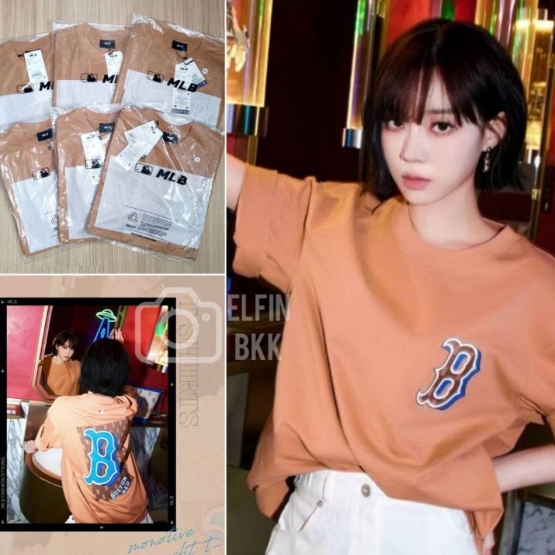 แท้-mlb-monotive-illusion-mega-t-shirts-tee-เสื้อยืดคอกลม-oversize-สีขาว-สีดำ-สีฟ้า-สีน้ำตาล-สีเบจ