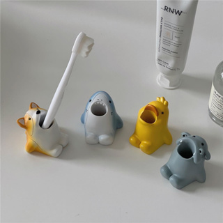 (พร้อมส่ง🌷) ที่วางแปรงสีฟัน cartoon animal toothbrush holder