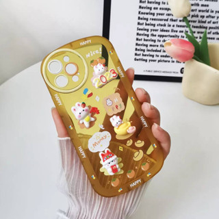 เคสนูนTPU ลายการ์ตูนน่ารัก ใช้สำหรับ Oppo A17 A17K A77S A57 4G A15 A15S Reno7Z Reno8Z A16 A16K A3S A31เคสแบบนิ่ม