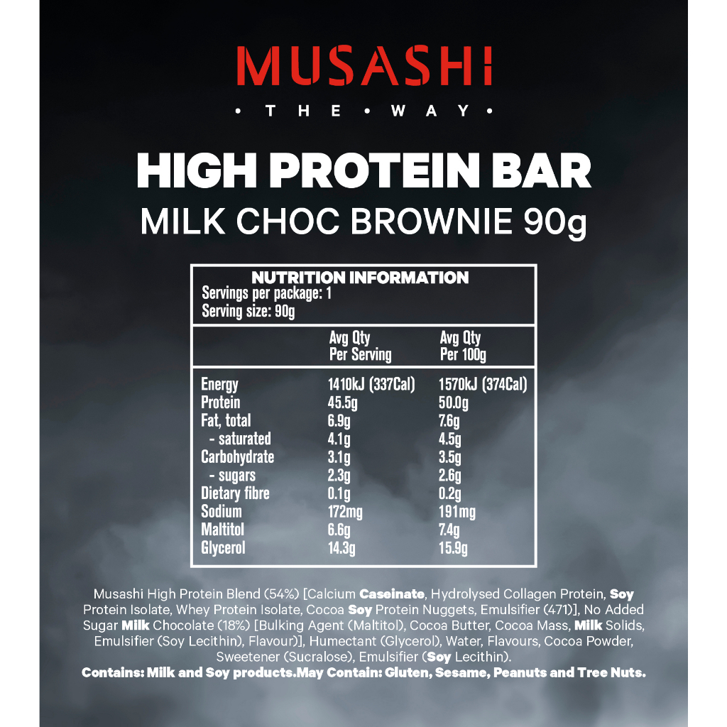 ภาพสินค้าMusashi High Protein Bar โปรตีนสูง 45 กรัม จากร้าน musashishop.th บน Shopee ภาพที่ 4