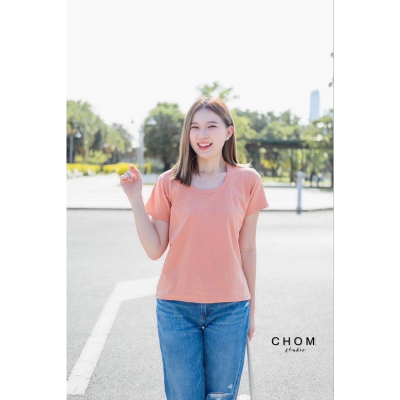 เซลลด่วน130บาทเสื้อยืดสีพื้นป้ายchom