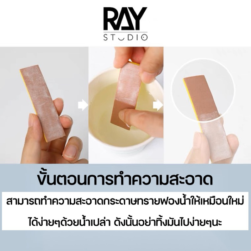 ray-studio-sanding-sponge-กระดาษทรายฟองน้ำคุณภาพสูง-สำหรับงานโมเดล-งานฝีมือ-หนา-3mm-400-600-800-1000-1200-1500-2000