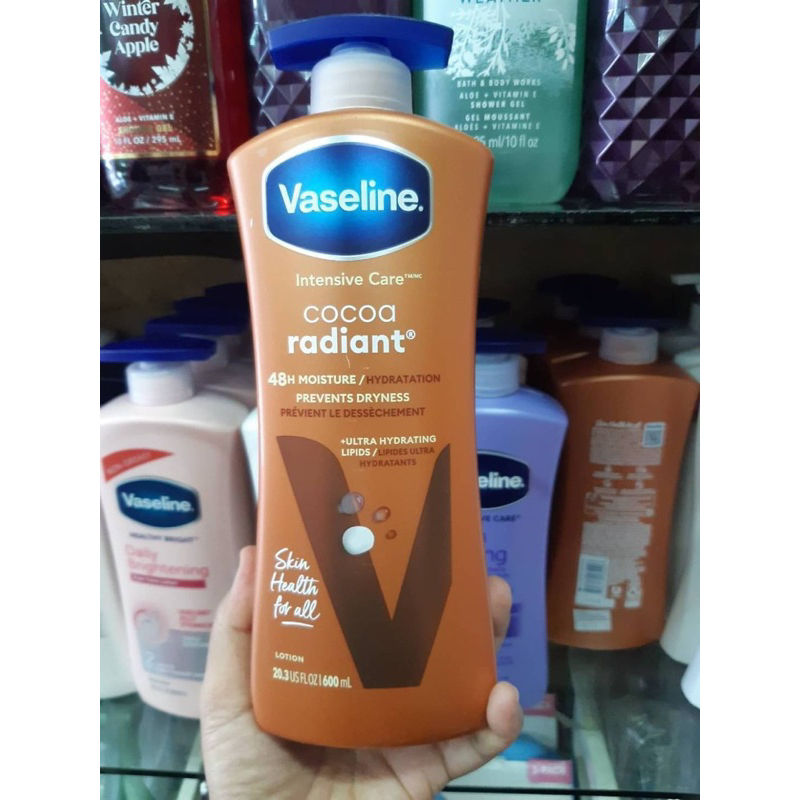 vaseline-intensive-care-cocoa-radiant-body-lotion-600ml-วาสลีน-อินเทนซีฟ-แคร์-โกโก้-เรเดียนท์-โลชั่น