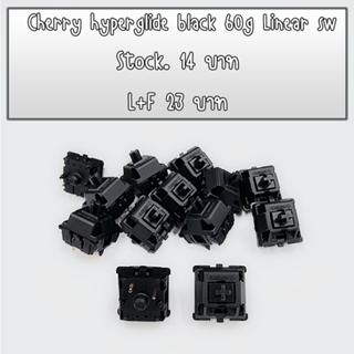 Cherry mx hyperglide black 60g Linear switch  สวิตซ์คีย์บอร์ด [Linear switch] [ของพร้อมส่งในไทย]