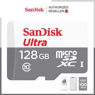 รูปภาพขนาดย่อของSanDisk Ultra Micro SD Card Class10 Speed 100MB/s 32GB / 64GB / 128GB (SDSQUNR) SDHC SDXC เมมโมรี่การ์ด สำหรับ ใส่โทรศัพท์ กล้องติดรถ กล้องIP Camera ประกัน 7 ปี TF cardลองเช็คราคา