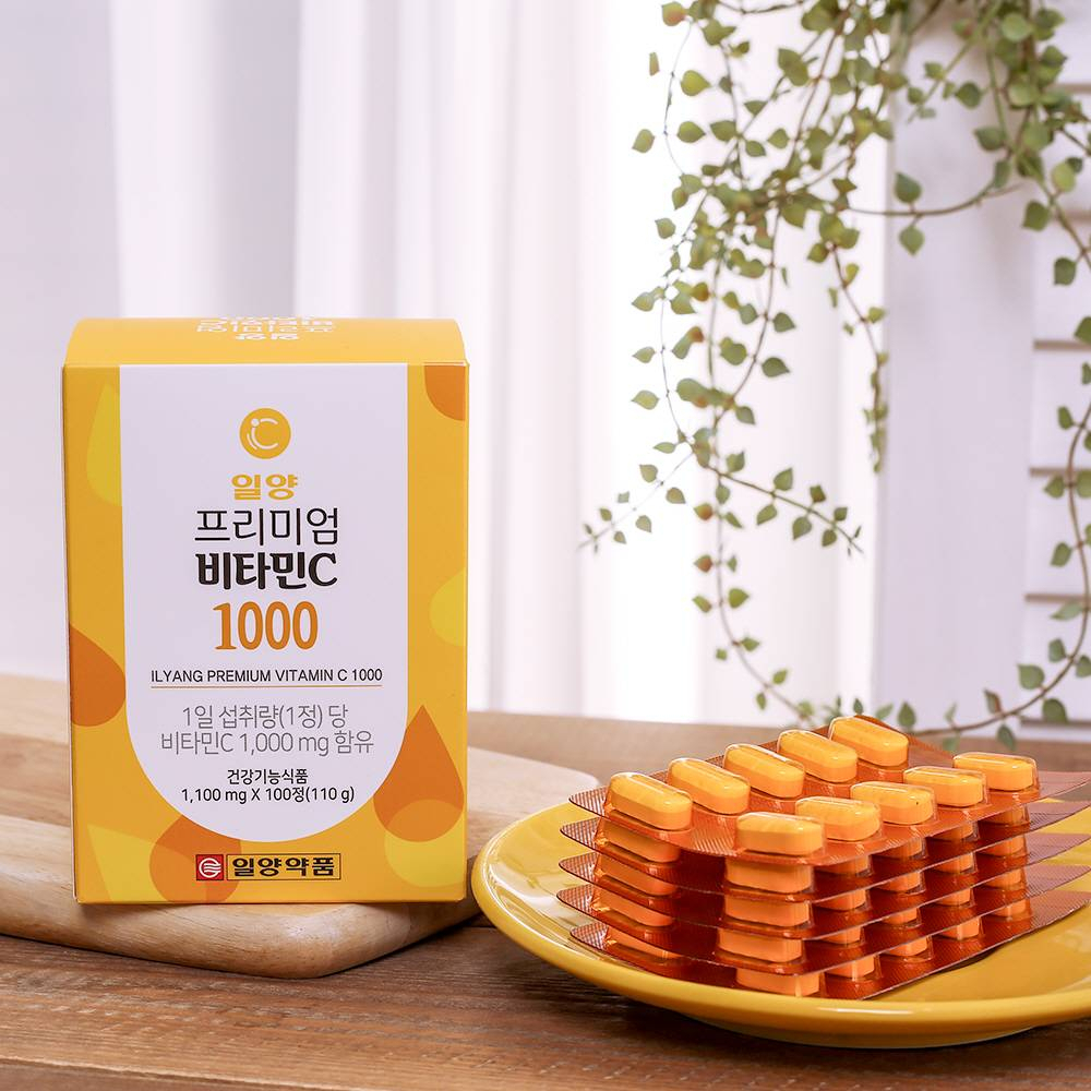 ภาพสินค้า( แท้ / พร้อมส่ง ) วิตามินซี เกาหลี Ilyang Premium Vitamin C 1000mg กล่องละ 100 เม็ด จากร้าน my.cosmetic บน Shopee ภาพที่ 3